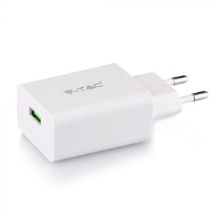 Fast Charging Set With Travel Adapter & Type-C USB Cable White