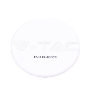 Wireless Charger 5A Fast Charging Round White