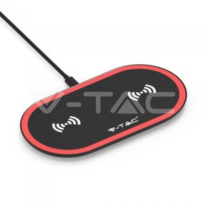 10W Wireless Charging Pad Black + Red