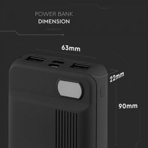 10K Mah Power Bank Black