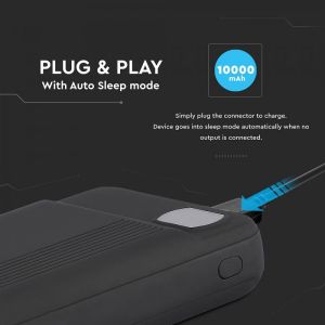 10K Mah Power Bank Black