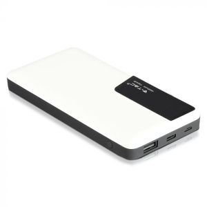 10K Mah Power Bank With Digital Display & USB Type C White