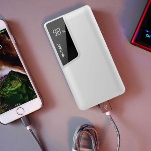 10K Mah Power Bank With Digital Display & USB Type C White