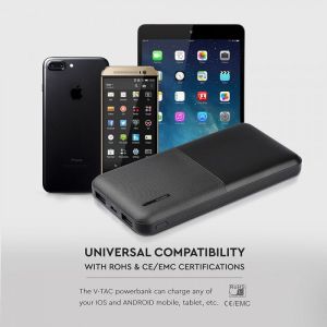 10K Mah Super Slim Power Bank Black