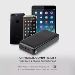 30K Mah Jumbo Powe Bank Dual USB Black