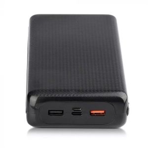 30K Mah Jumbo Powe Bank Dual USB Black