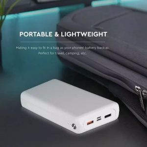 30K Mah Jumbo Powe Bank Dual USB White