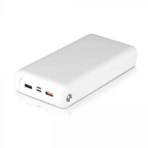 30K Mah Jumbo Powe Bank Dual USB White