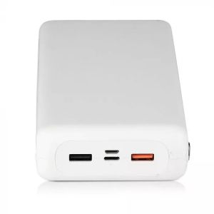 30K Mah Jumbo Powe Bank Dual USB White