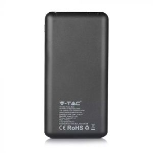 10K Mah Wireless Power Bank With Dual USB+TypeC+Led Screen Black