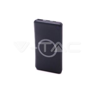 10K Mah Power Bank Wireless With 1 USB + Type C Black