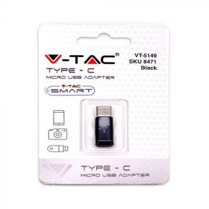 Micro USB To Type C Adaptor Black