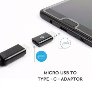 Micro USB To Type C Adaptor Black