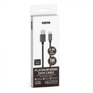 1 M Micro USB Cable Black - Platinum Series