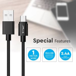 1 M Micro USB Cable Black - Platinum Series