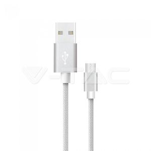 1 M Micro USB Cable Silver - Platinum Series