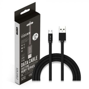 1 M Micro USB Cable Black - Ruby Series