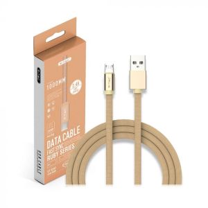 1 M Micro USB Cable Gold - Ruby Series