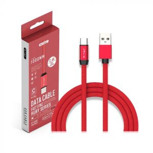 1 M Type C USB Cable Red - Gold Series