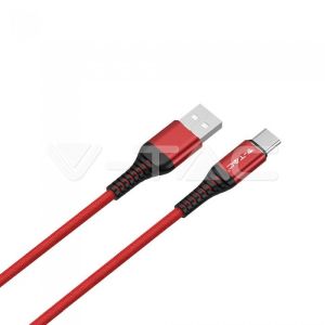 1 M Type C USB Cable Red - Gold Series