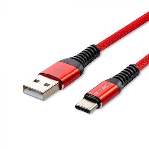 1 M Type C USB Cable Red - Gold Series