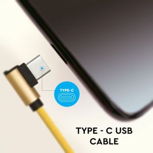 1 M Type C USB Cable Gold - Diamond Series