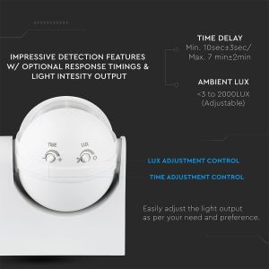 Infrared Motion Sensor White 180°