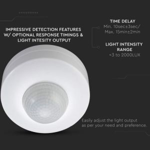 Infrared Motion Sensor White 360°