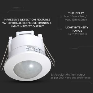 PIR Ceiling Sensor White 360°