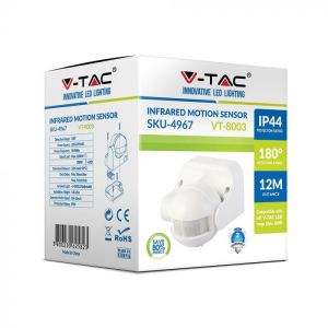 Infrared Motion Sensor Wall White