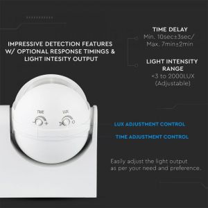 Infrared Motion Sensor Wall White