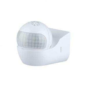 PIR Wall Sensor With Moving Head White