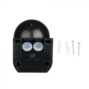 PIR Wall Sensor With Moving Head Black