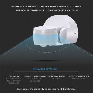 Infrared Motion Sensor White Body