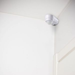 Infrared Motion Sensor White Body Adjustable For Corner