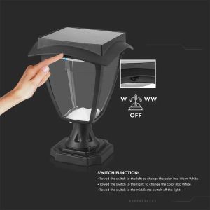 2W LED Solar Wall Lamp 3in1 IP44