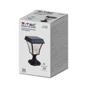 2W LED Solar Stand Lamp Black Body 3in1 IP44