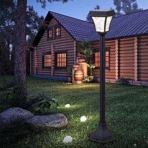 2W LED Solar Stand Lamp Black Body 3in1 IP44