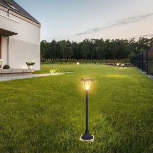 2W LED Solar Stand Lawn Black Body 3000K+6000K IP44