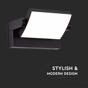 20W LED Wall Light Black Body 3000K IP65