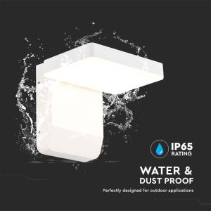 20W LED Wall Light White Body Square 3000K IP65