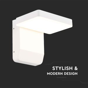 20W LED Wall Light White Body Square 3000K IP65