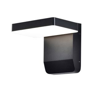 20W LED Wall Light Black Body Square 4000K IP65