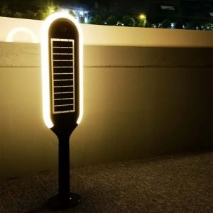 5W LED Solar Bollard Light With White + Black Body 4000K