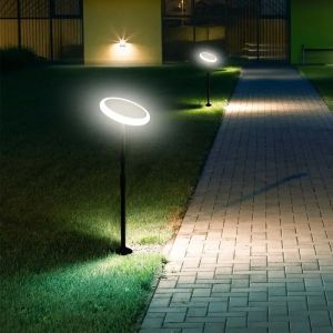 3W LED Solar Garden Light With White + Black Body 4000K