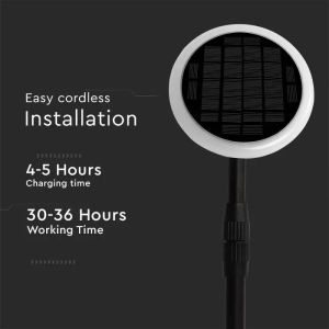 3W LED Solar Garden Light With White + Black Body 4000K