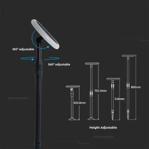 3W LED Solar Garden Light With White + Black Body 4000K