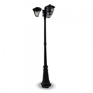 Pole Lamp 3XE27 1990mm IP44 Black