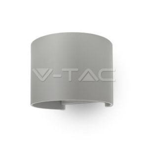 6W Wall Lamp With Bridglux Chip Grey Body Round 3000K