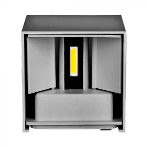 6W Wall Lamp With Bridglux Chip Grey Body Square IP65 4000K